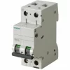 Leistungsschalter Siemens 32A 2P 6kA Typ C, Für 2 Module 7