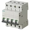 Leistungsschalter Siemens 4P 25A 6kA Typ C, Für 4 Module 7
