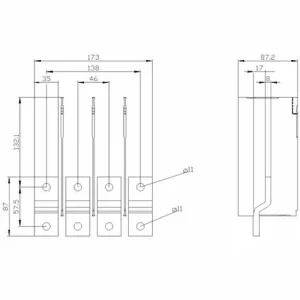 Siemens Frontbügelkupplungen Für Box 3VA23 3VA94840QB00 6