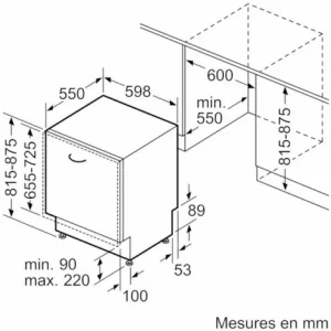 Spülmaschine 60cm 13c 44db Voll Integriert – Se63hx42ve – Siemens 10