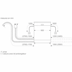 Spülmaschine 60cm 13c 44db Voll Integriert – Se63hx42ve – Siemens 12