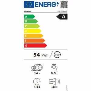 Spülmaschine 60cm 14c 44db Voll Integriert – Sx85tx00ce – Siemens 9